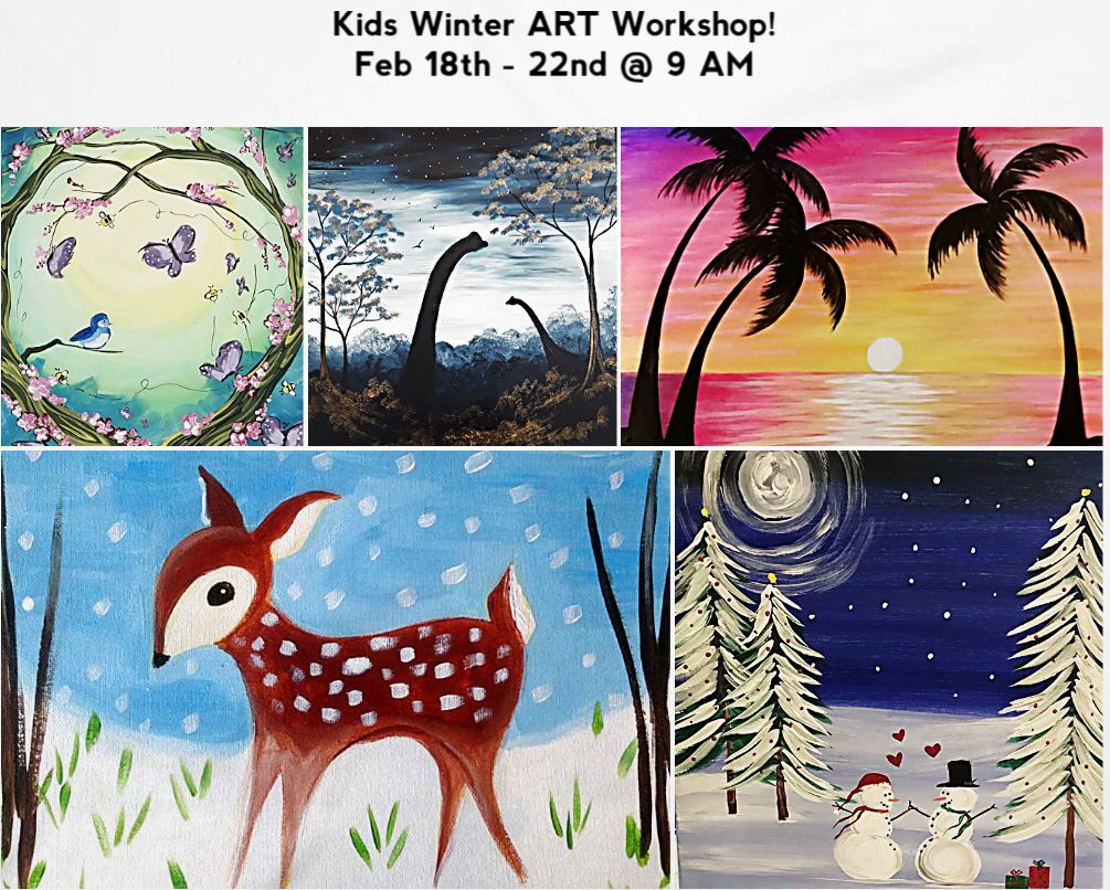 Kids Winter ART Camp At Our Studio!